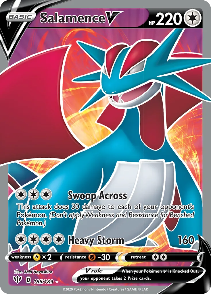 Salamence V - Darkness Ablaze