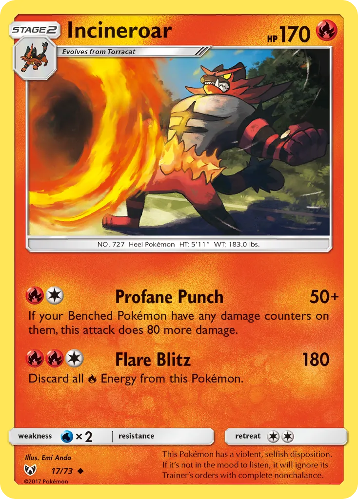 Incineroar - Shining Legends