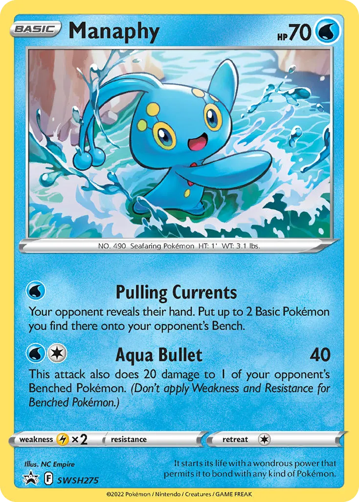 Manaphy - SWSH Black Star Promos