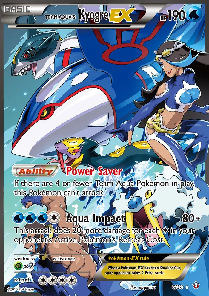 Team Aqua's Kyogre-EX - Double Crisis