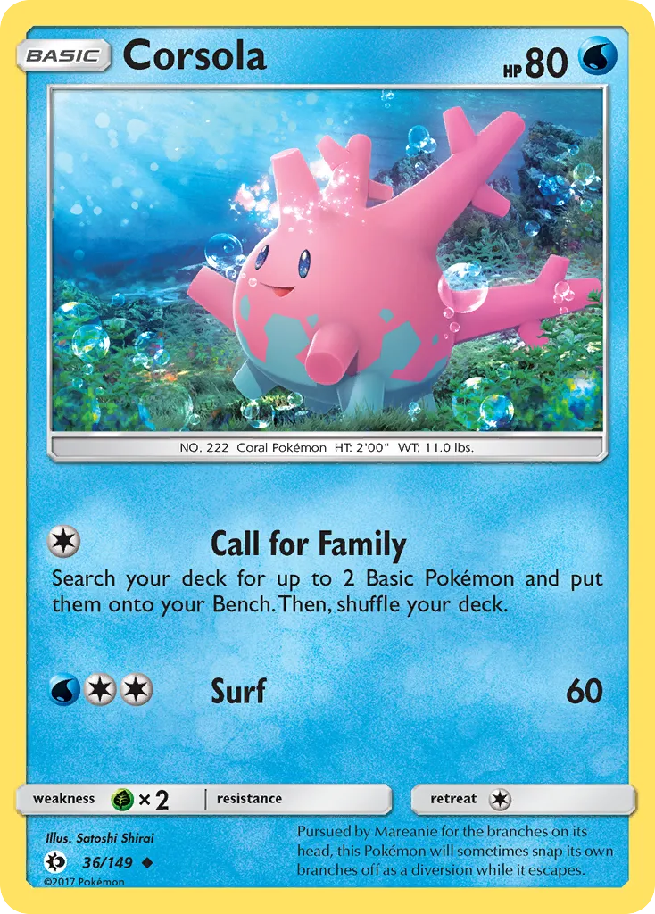 Corsola - Sun & Moon