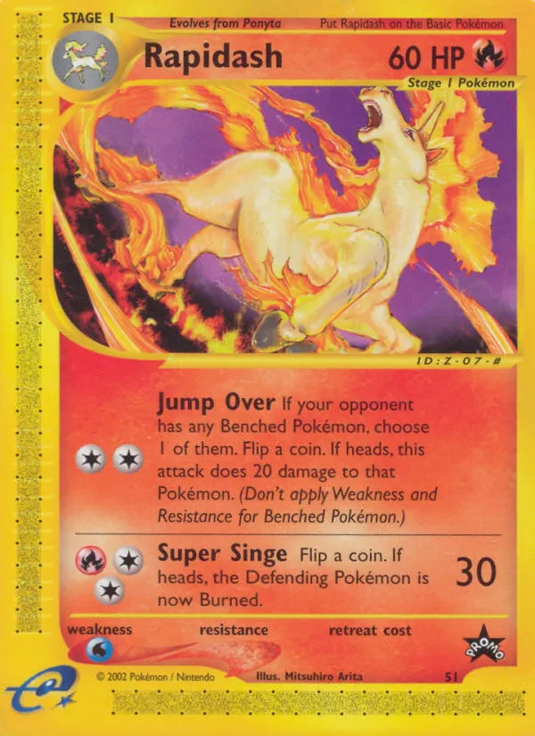 Rapidash - Wizards Black Star Promos