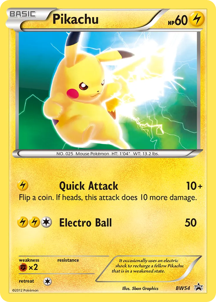 Pikachu - BW Black Star Promos