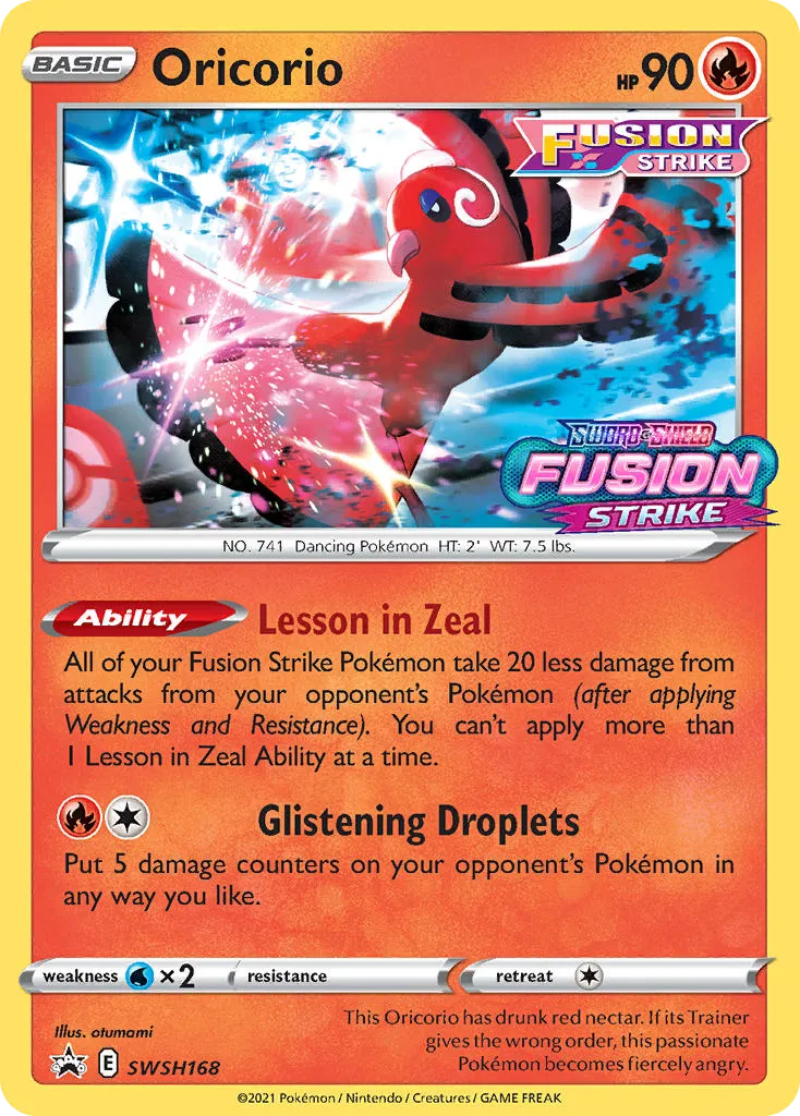 Oricorio - SWSH Black Star Promos
