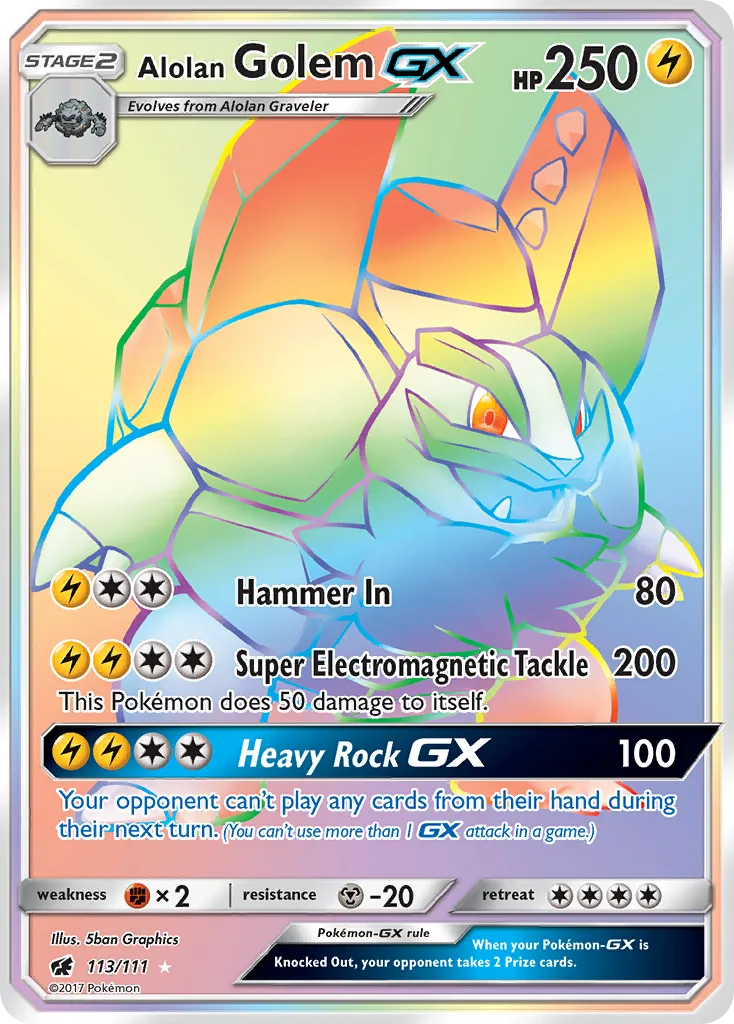 Alolan Golem-GX - Crimson Invasion