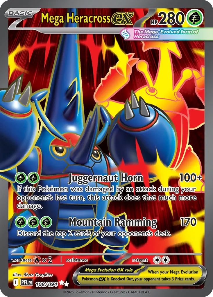 Mega Heracross ex - Phantasmal Flames