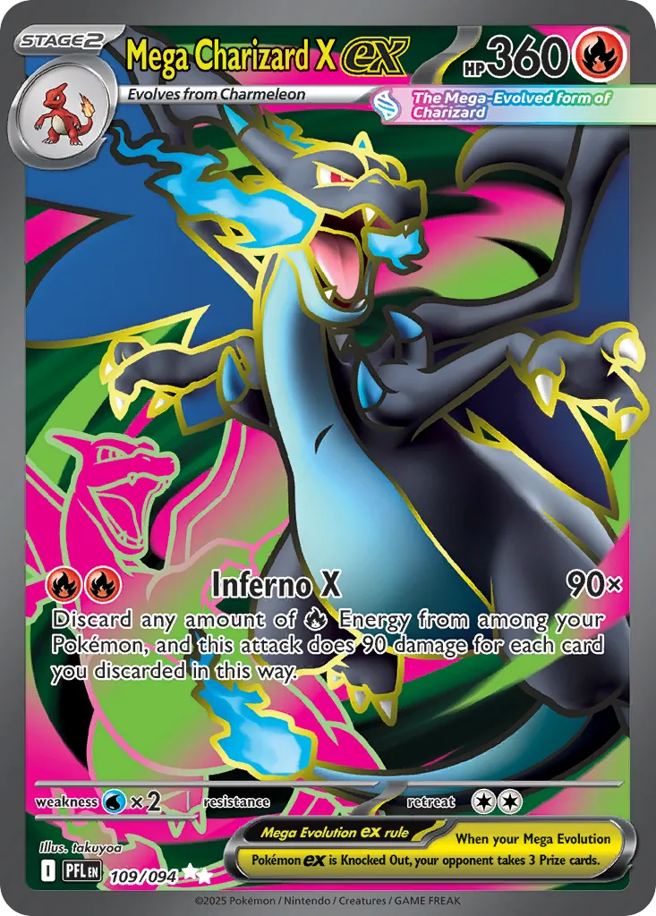 Mega Charizard X ex - Phantasmal Flames