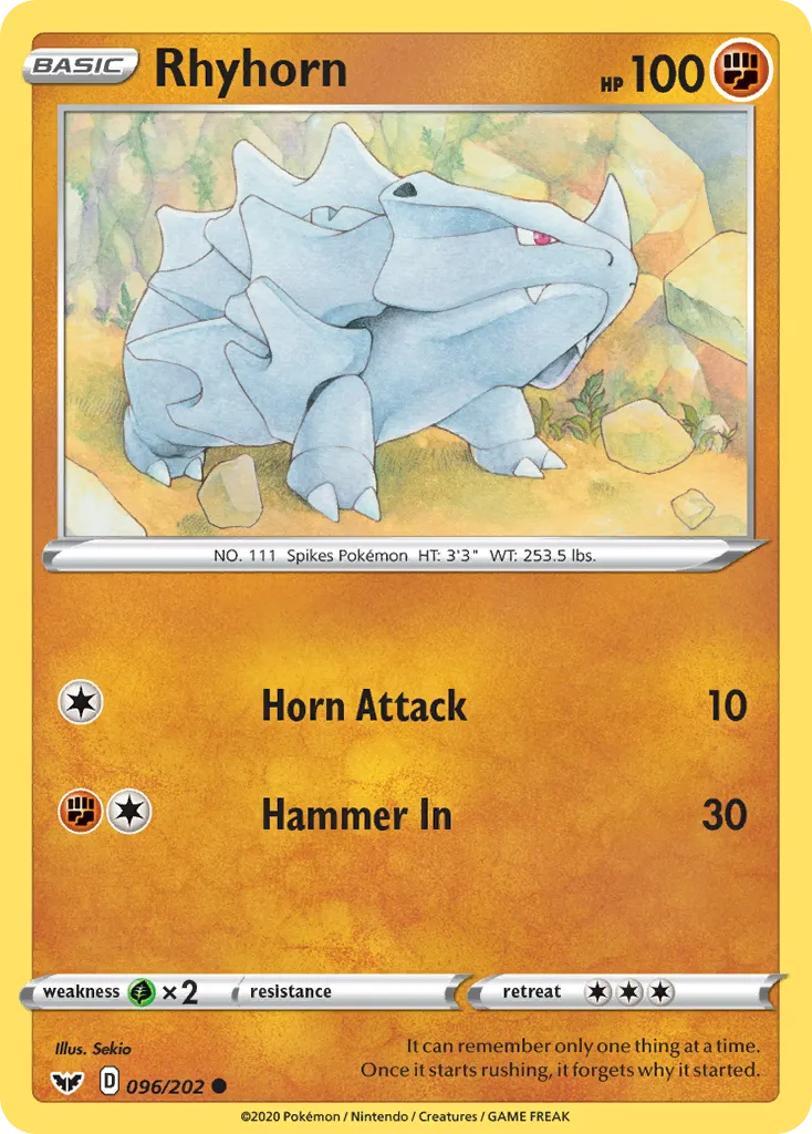 Rhyhorn - Sword & Shield