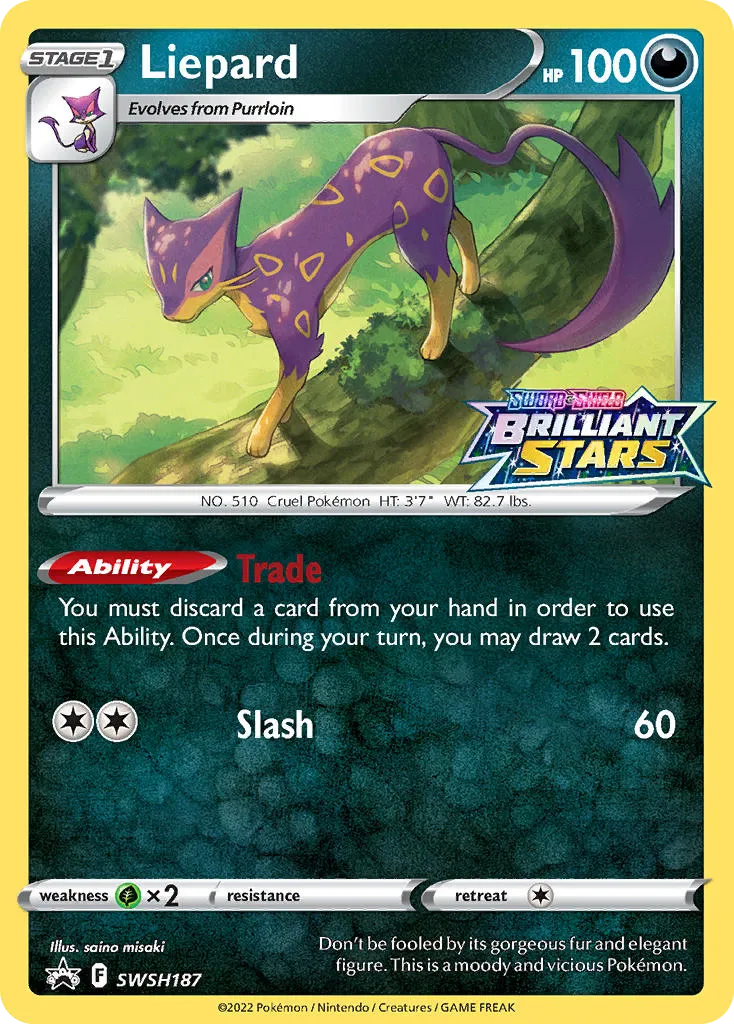 Liepard - SWSH Black Star Promos