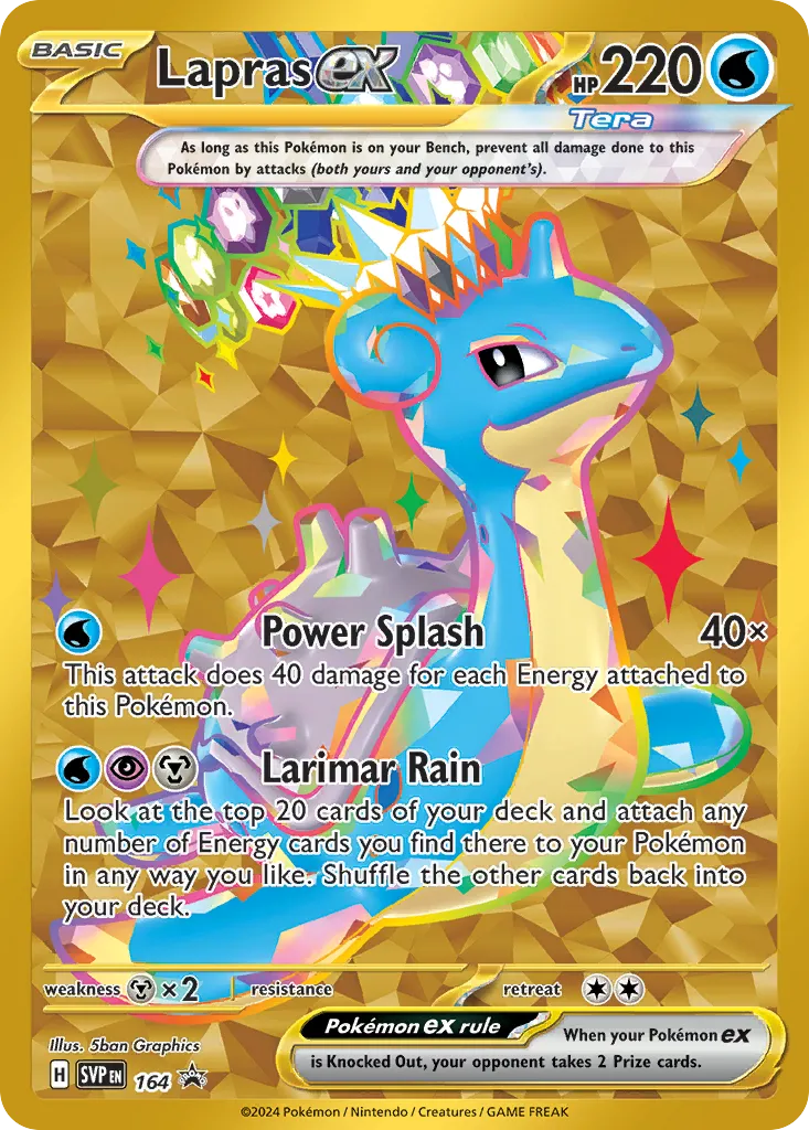 Lapras ex - Scarlet & Violet Black Star Promos