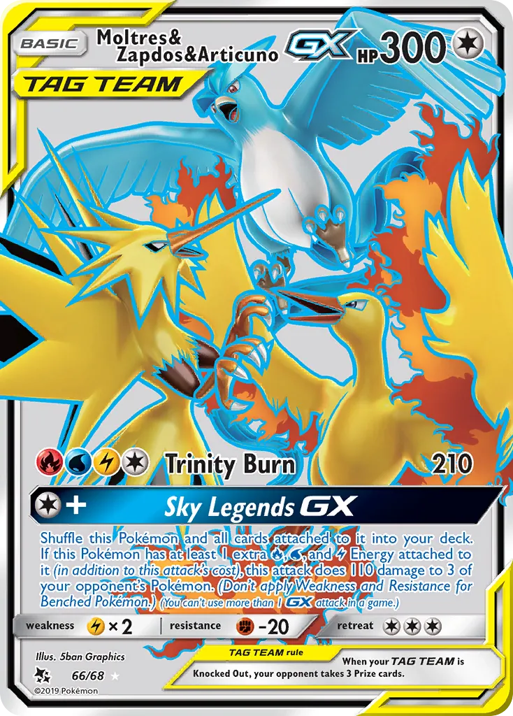 Moltres & Zapdos & Articuno-GX - Hidden Fates