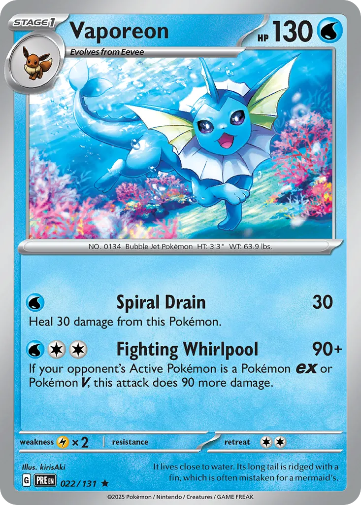 Vaporeon - Prismatic Evolutions