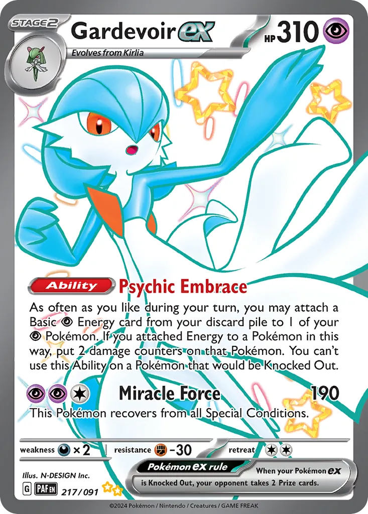 Gardevoir ex - Paldean Fates
