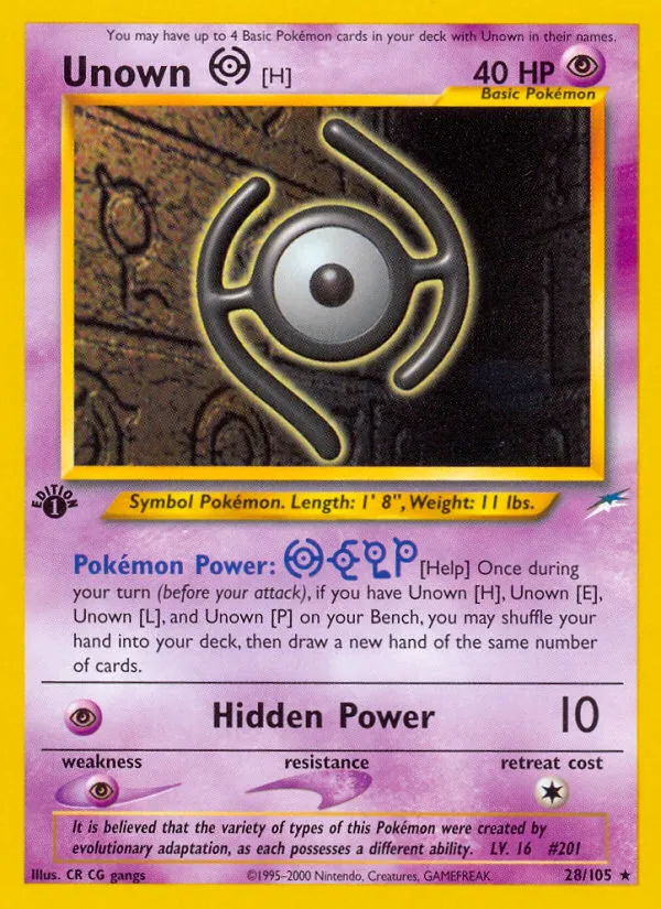 Unown [H] - Neo Destiny