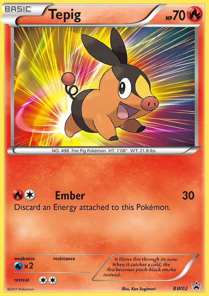 Tepig - BW Black Star Promos
