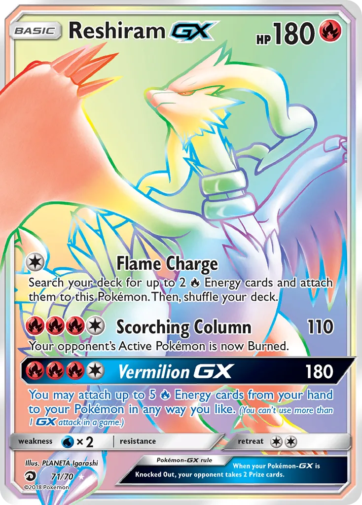 Reshiram-GX - Dragon Majesty