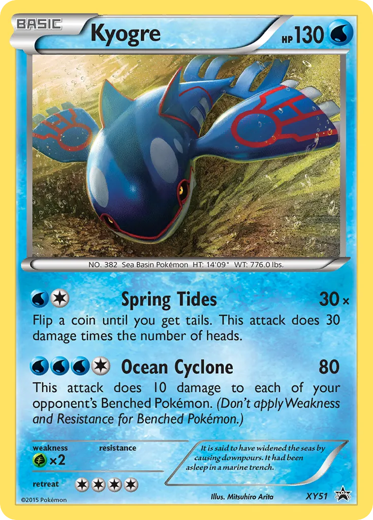 Kyogre - XY Black Star Promos