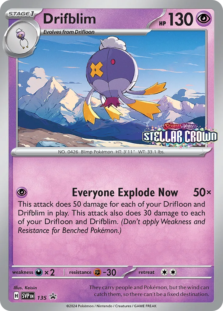 Drifblim - Scarlet & Violet Black Star Promos