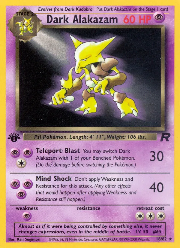 Dark Alakazam - Team Rocket
