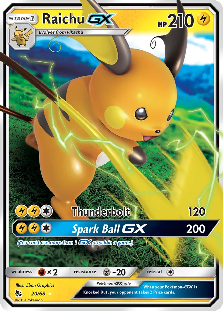 Raichu-GX - Hidden Fates