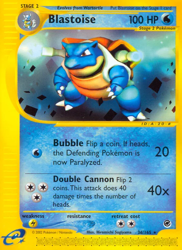 Blastoise - Expedition Base Set