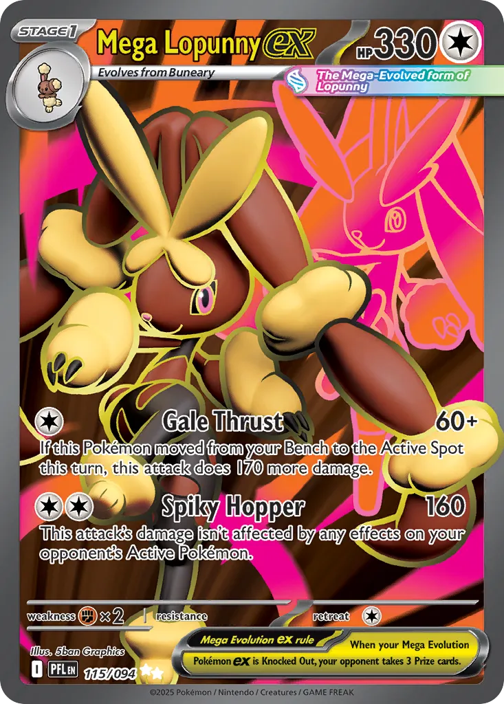 Mega Lopunny ex - Phantasmal Flames