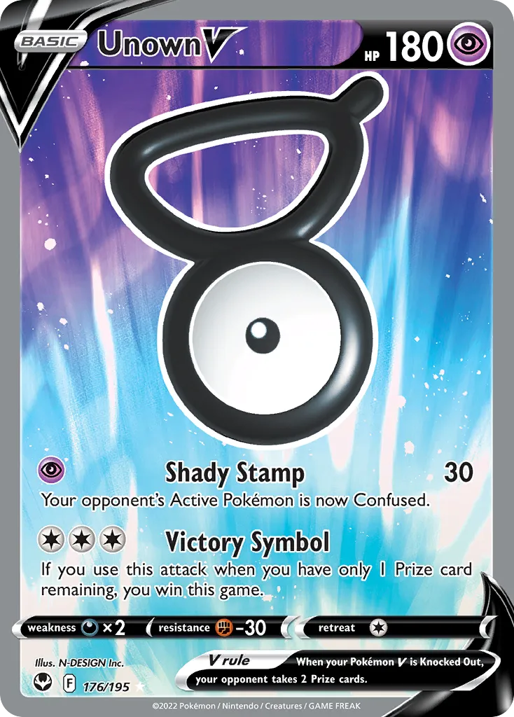 Unown V - Silver Tempest