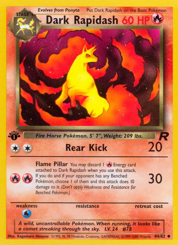 Dark Rapidash - Team Rocket