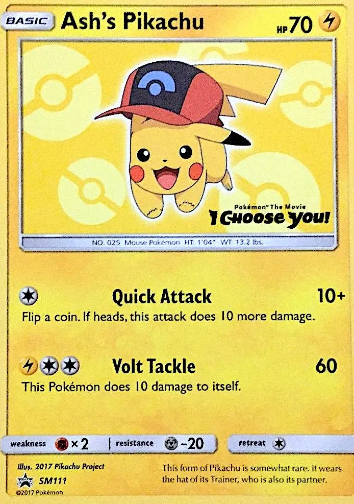 Ash's Pikachu - SM Black Star Promos