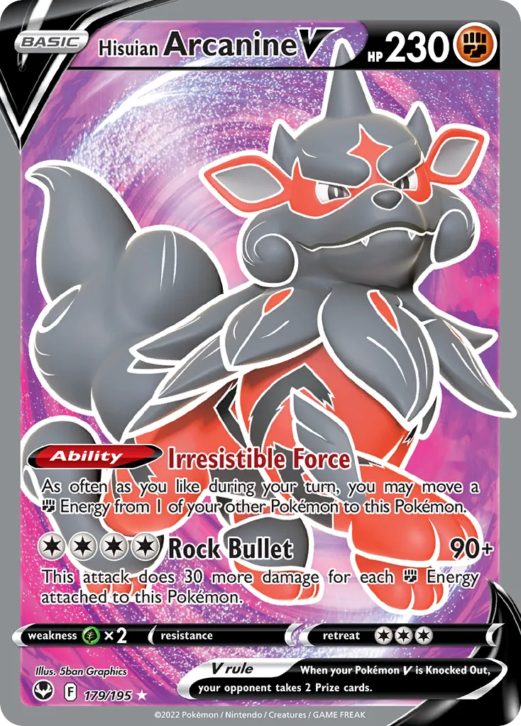 Hisuian Arcanine V - Silver Tempest