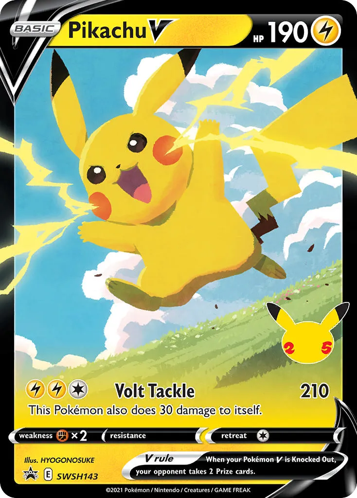 Pikachu V - SWSH Black Star Promos