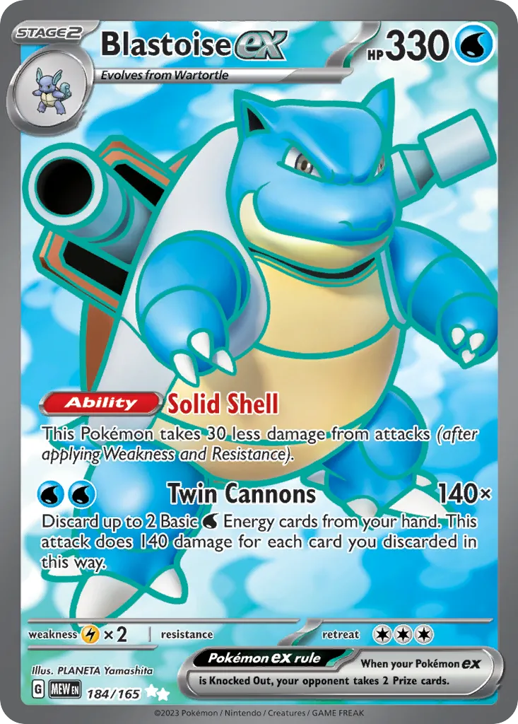 Blastoise ex - 151