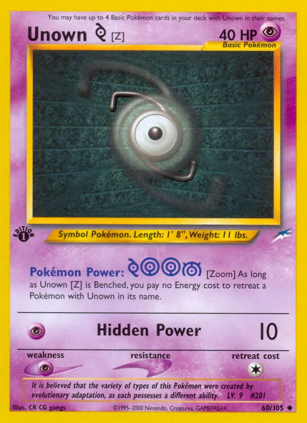 Unown [Z] - Neo Destiny