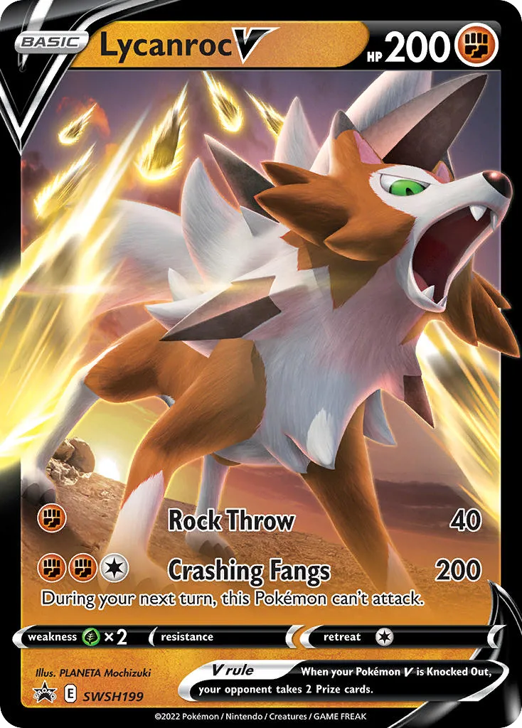 Lycanroc V - SWSH Black Star Promos