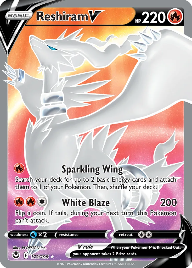 Reshiram V - Silver Tempest