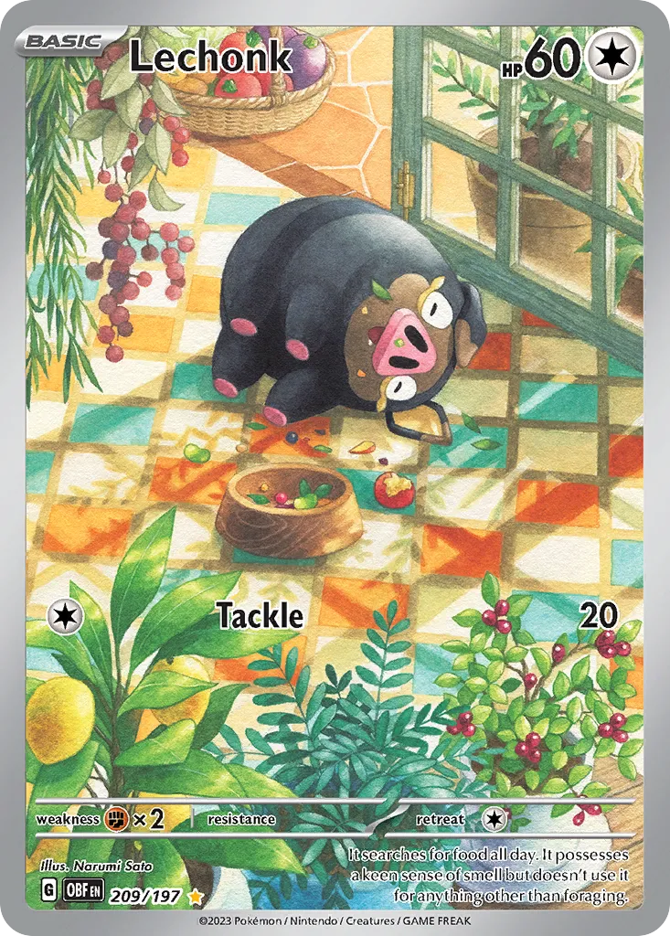 Lechonk - Obsidian Flames