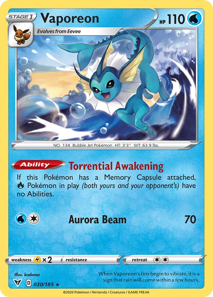 Vaporeon - Vivid Voltage