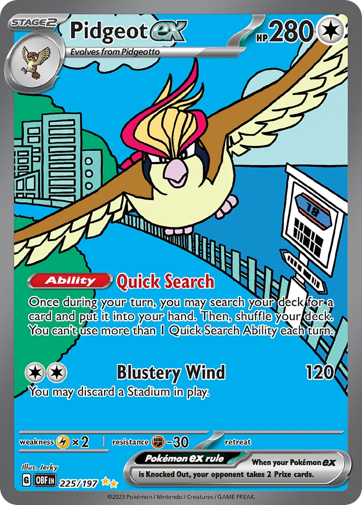 Pidgeot ex - Obsidian Flames