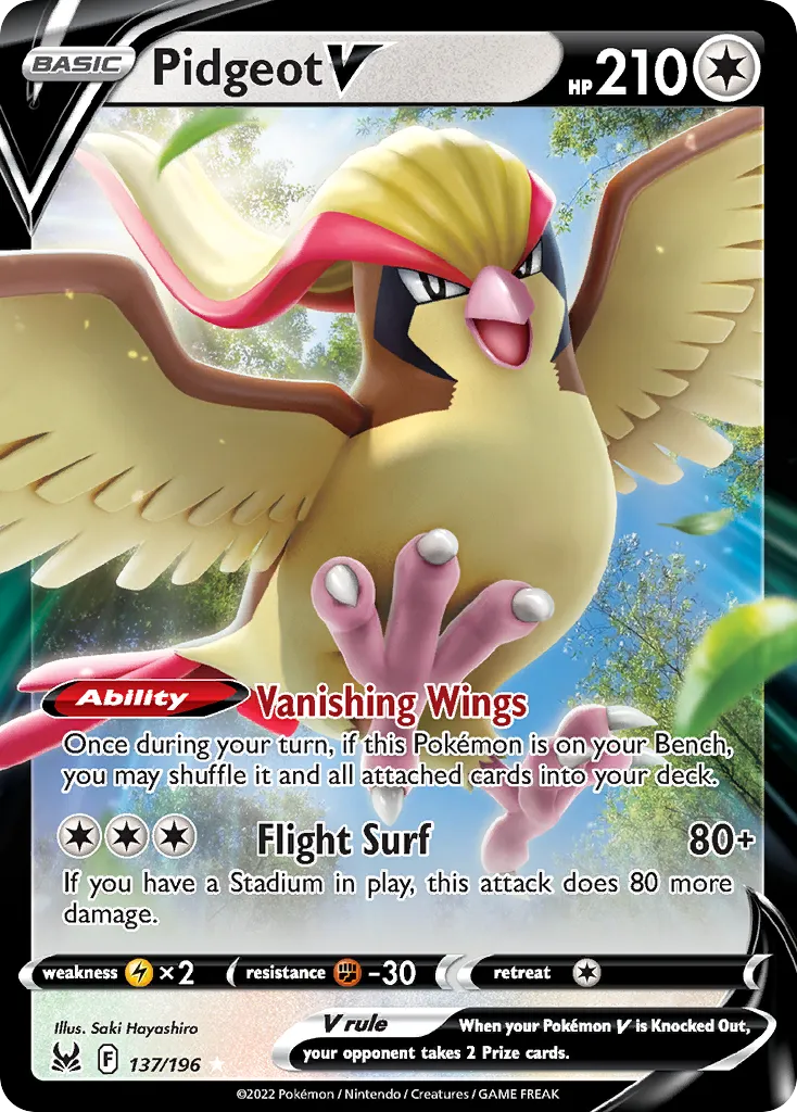 Pidgeot V - Lost Origin