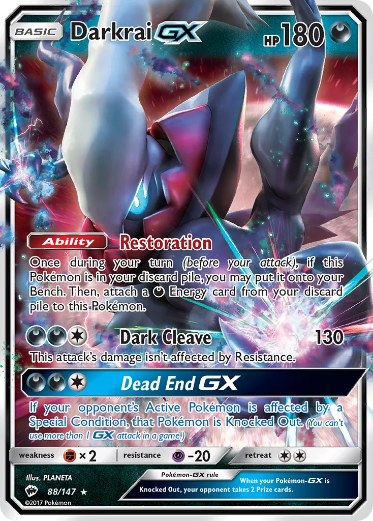Darkrai-GX - Burning Shadows