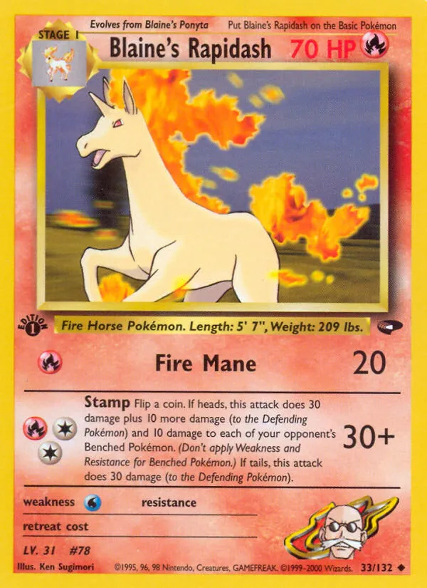 Blaine's Rapidash - Gym Challenge