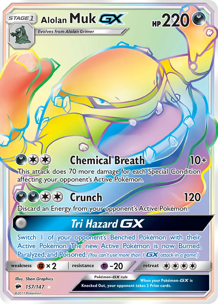 Alolan Muk-GX - Burning Shadows