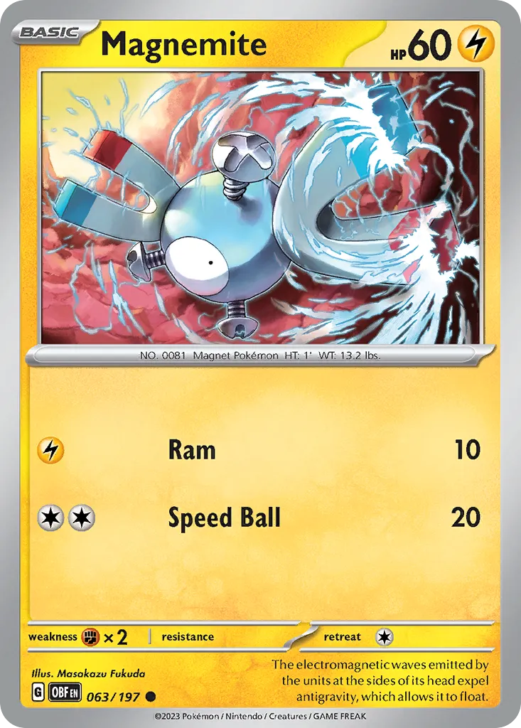 Magnemite - Obsidian Flames
