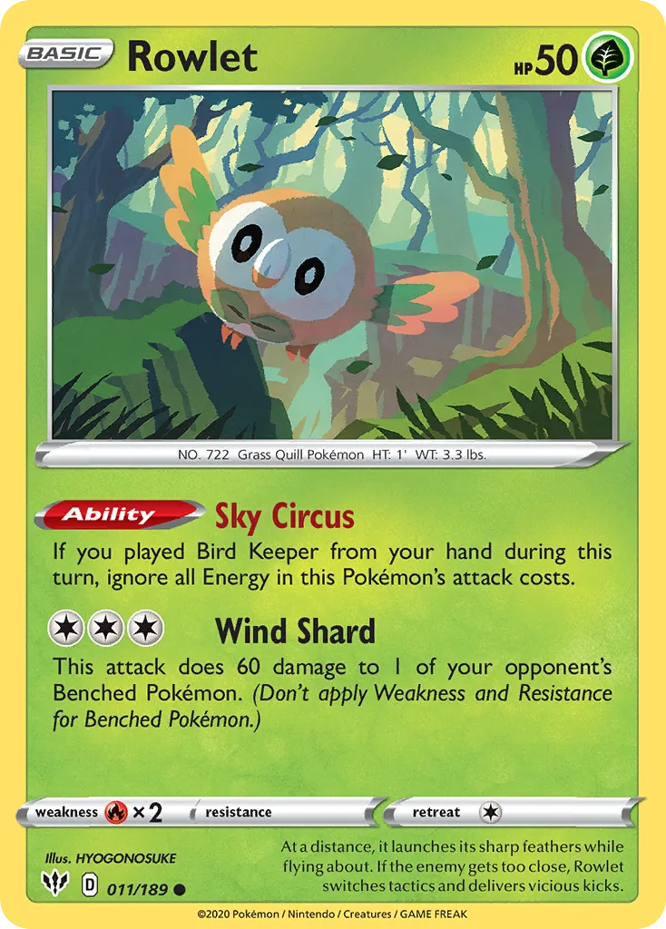 Rowlet - Darkness Ablaze
