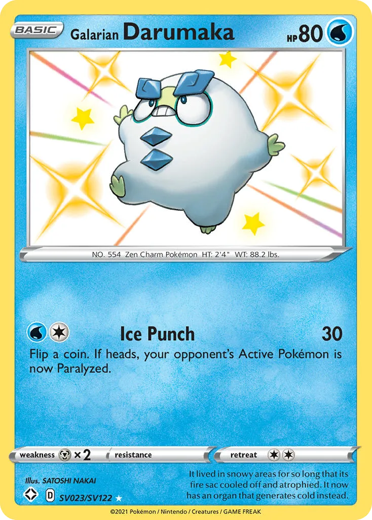 Galarian Darumaka - Shining Fates Shiny Vault