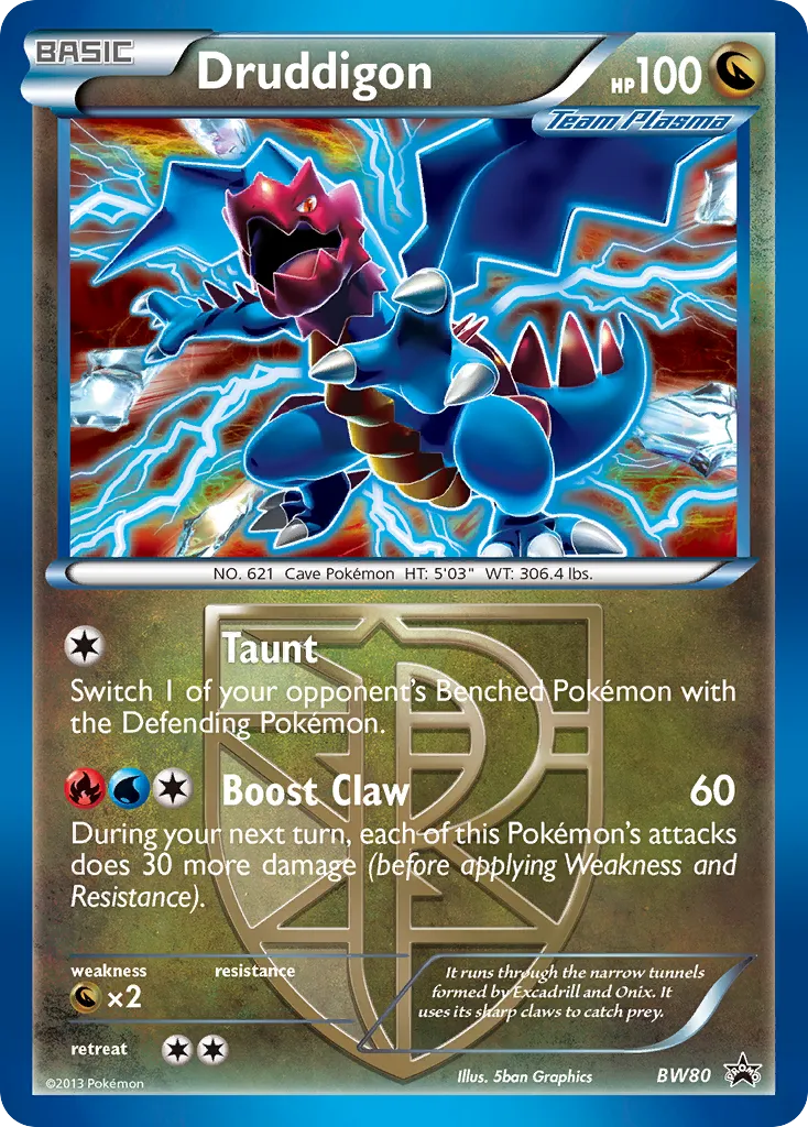Druddigon - BW Black Star Promos