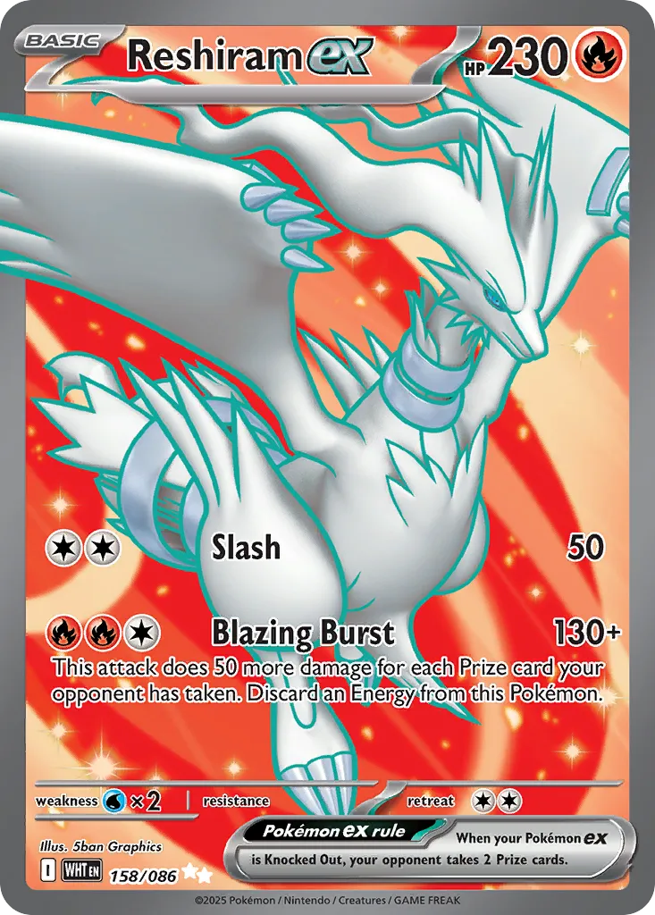 Reshiram ex - White Flare