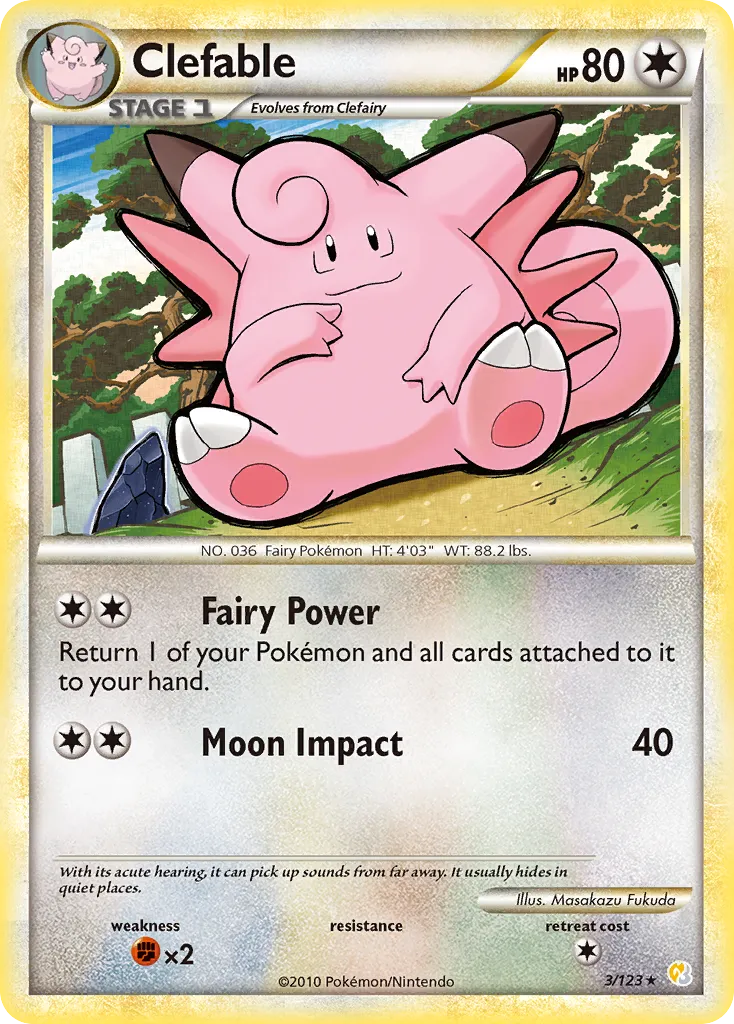 Clefable - HeartGold & SoulSilver