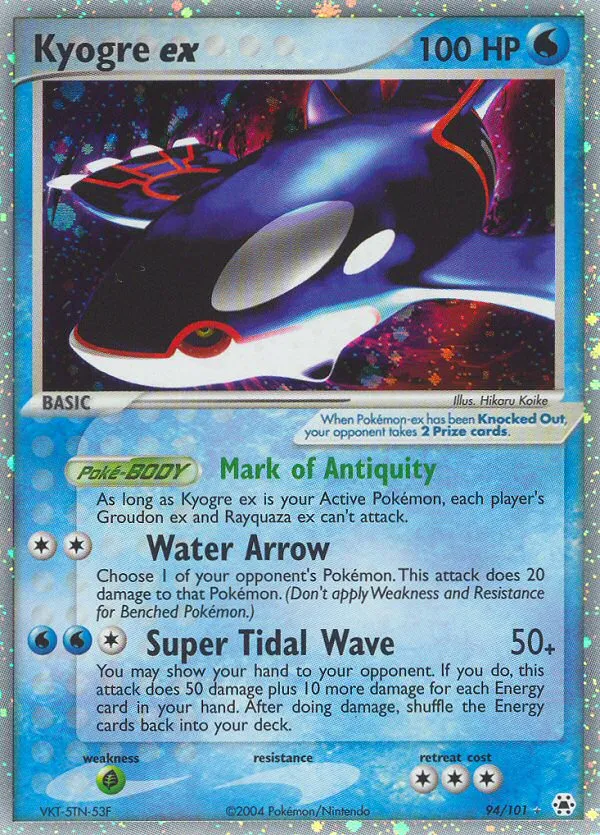Kyogre ex - Hidden Legends