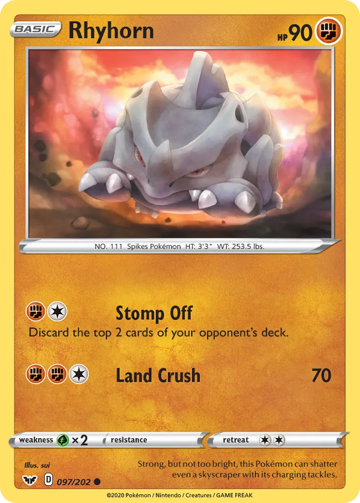 Rhyhorn - Sword & Shield
